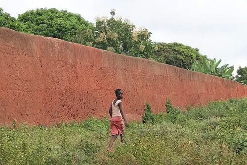 A remaining section of the Great Walls of Benin,
a massive network of earthworks in Edo State, Nigeria.